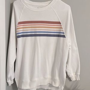 American eagle soft, striped crewneck/sweatshirt.